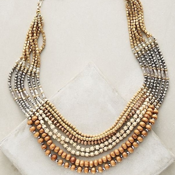 Anthropologie Jewelry - Anthropologie Waiheke Necklace nakamol beaded wood